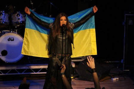 Ruslana Lyzhichko at the concert in England. Photo from press service 