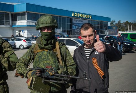 “Polite People” at the Simferopol airport, February, 2014